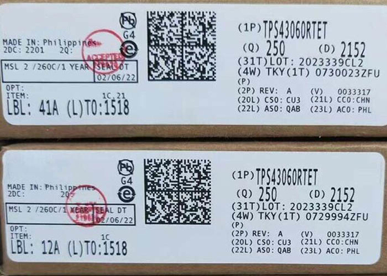 ชิปวงจรบูรณาการ TPS43060RTET เครื่องควบคุม DC-DC ที่กระตุ้นสมอง WQFN-16