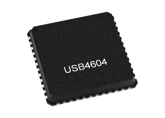 ชิปวงจรบูรณาการ USB4604I-1070HN USB 2.0 HSIC ความเร็วสูง 4-Port Hub Controller