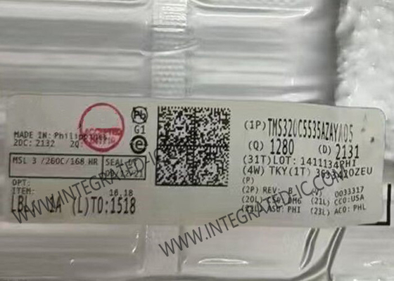 ชิปวงจรบูรณาการ TMS320C5535AZAYA05 จุดคงที่ จับสัญญาณดิจิตอล BGA144