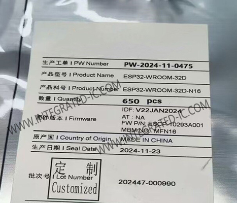 โมดูลการสื่อสารไร้สายหลายโปรโตคอล ESP32-WROOM-32D โมดูล WiFi BT MCU