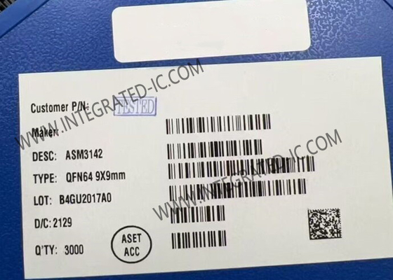 ชิป IC ของ Iphone ASM3142 USB 3.1 Gen 2 ชิปควบคุม QFN64 Apple IMac / PCIe