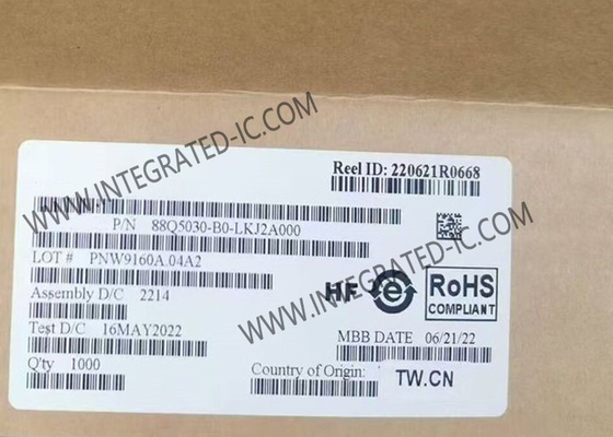 ชิปวงจรรวม 88Q5030-B0-LKJ2A000 ตัวรับส่งสัญญาณเลเยอร์ทางกายภาพของอีเธอร์เน็ต