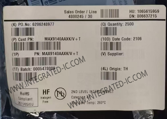 MAX9140AAXK ชิปวงจรบูรณาการ 40ns เครื่องเปรียบเทียบความเร็วสูงแบบช่องเดียว SC-70-5