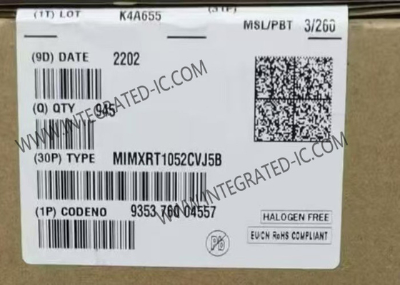 Single Core MIMXRT1052CVJ5B ชิปวงจรรวม 196LFBGA ไมโครคอนโทรลเลอร์ IC