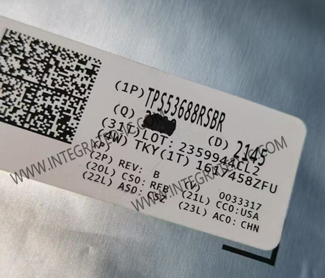 ชิปวงจรบูรณาการ TPS53688RSBR ช่องสอง 8-Phase Buck Controller QFN-40