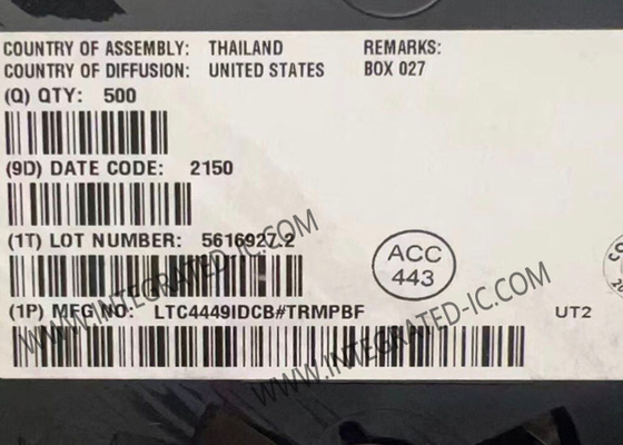 LTC4449IDCB ชิปวงจรบูรณาการ ความเร็วสูง ไดรเวอร์ประตู MOSFET N-Channel