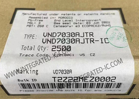 VND7030AJTR ชิปวงจรบูรณาการ 40A Double Channel High-Side Driver PowerSSO-16