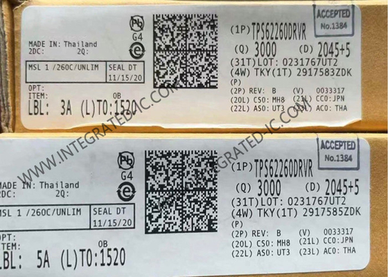 TPS62260DRVR ชิปวงจรบูรณาการ 600mA เครื่องปรับสลับ step down WSON-6