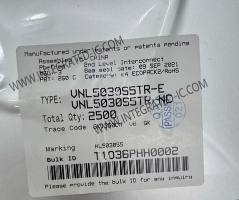 VNL5030S5TR ชิปวงจรบูรณาการ 25A OMNIFET III ไดรเวอร์ด้านล่างที่คุ้มครองได้อย่างเต็มที่