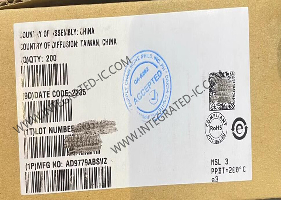 AD9779ABSVZ ชิปวงจรบูรณาการ 16 บิต ดิจิตอลสู่แอนาล็อก คอนเวอร์เตอร์ TQFP-100