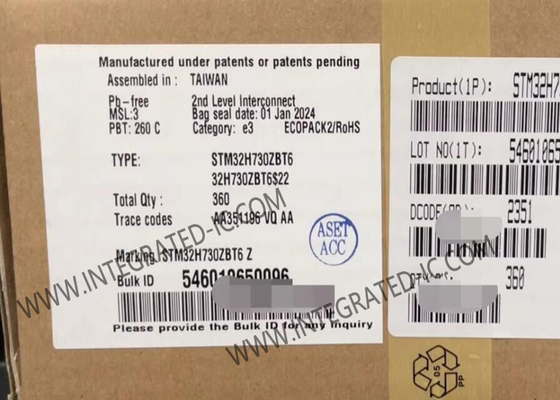 ไมโครคอนโทรลเลอร์แบบฝัง MCU STM32H730ZBT6 550MHz 128KB ไมโครคอนโทรลเลอร์ไอซี