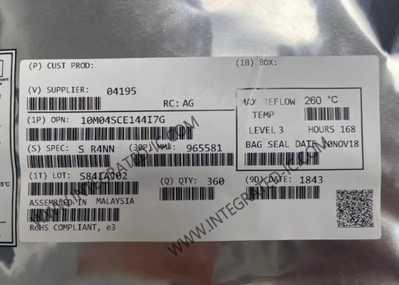 สนามโปรแกรม Gate Array 10M04SCE144I7G 144-LQFP MAX 10 FPGA วงจรบูรณาการ 450MHz