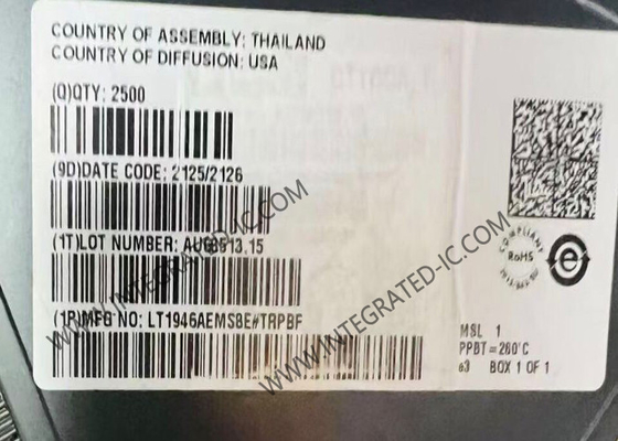 LT1946AEMS8E ชิปวงจรบูรณาการปรับเปลี่ยน DC DC MSOP8 Step Up DC DC Converter