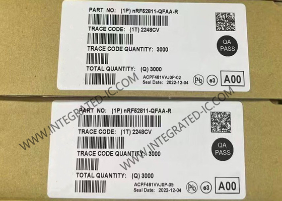 NRF52811-QFAA-R BT IC 2.4GHz พลังงานต่ํา BT 5.4 SoC QFN48 BT 5.4 ระบบบนชิป