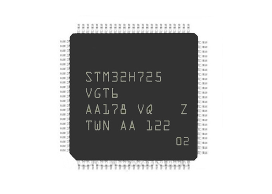 ชิปวงจรรวม STM32H725VGT6 ARM ไมโครคอนโทรลเลอร์ IC STM32H725 LQFP100
