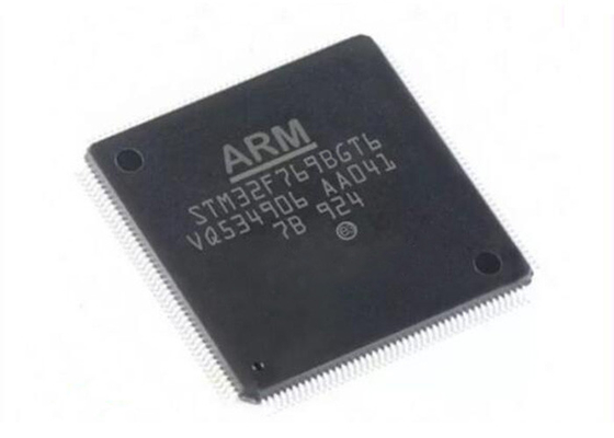 ชิปวงจรรวม 216MHz STM32F769BGT6 ARM Cortex M7 MCU LQFP208 Single Core