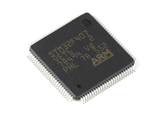 ชิปวงจรรวม 512Kbytes STM32F407VET6 168MHz Arm Cortex M4 Core 100LQFP