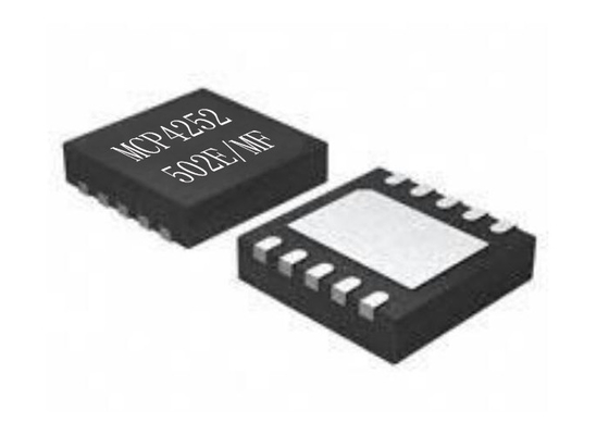 ชิปวงจรรวม MCP4252-502E/MF Volatile Memory IC DFN10 SPI Digital POT