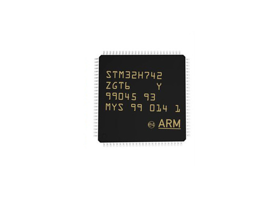 ไมโครคอนโทรลเลอร์ประสิทธิภาพสูง MCU STM32H742ZGT6 แพ็คเกจไมโครคอนโทรลเลอร์ IC 144-LQFP