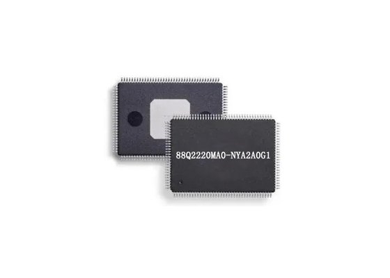 ชิป ICs 88Q2220MA0-NYA2A0G1 ตัวรับส่งสัญญาณเลเยอร์ทางกายภาพอีเธอร์เน็ตคู่เดียว