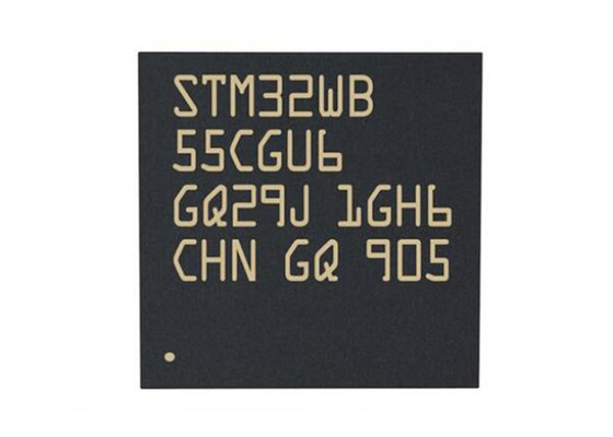 ไมโครคอนโทรลเลอร์ MCU STM32WB55CGU6 RF Transceiver ICs 48UFQFN Arm Cortex M4 MCU