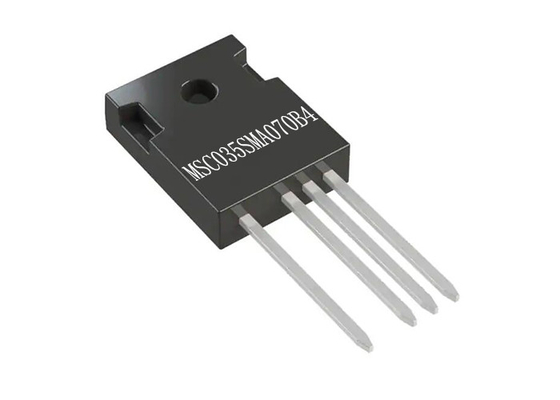 ชิปวงจรรวม MSC035SMA070B4 N-Channel MOSFETs TO-247-4 ซิลิคอนคาร์ไบด์