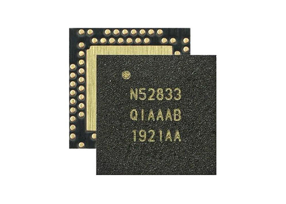 มัลติโปรโตคอล BT 5.3 SOC IC NRF52833-QIAA-B-R7 2.4GHz BT พลังงานต่ำ