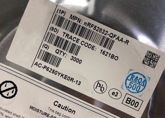 ระบบ RF หลายโปรโตคอลบนชิป NRF52832-QFAA-R NRF52832 BT Smart 2.4GHz SoC