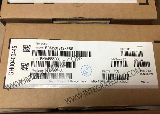 BCM53134SKFBG Ethernet IC สวิตช์อีเทอร์เน็ต Gigabit แรงต่ําสุด 6 ท่า