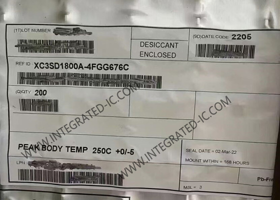 XC3SD1800A-4FGG676C Field Programmable Gate Array FBGA-676 สปาร์ตัน®-3A DSP FPGA IC
