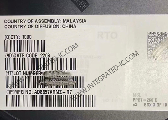 AD8657ARMZ ชิปวงจรบูรณาการ 18V เครื่องกระตุ้นการทํางาน MSOP-8 เครื่องกระตุ้นความละเอียด