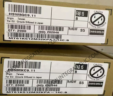 MT61K512M32KPA-14C:B ความจํา IC ชิป GDDR6 SGRAM ความจํา 16Gbit Dynamic Random-Access Memory