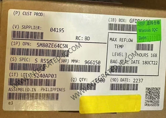 5M80ZE64C5N Field Programmable Gate Array 1.8V 152MHz อุปกรณ์โลจิกที่สามารถเขียนโปรแกรมได้ซับซ้อน QFP-64