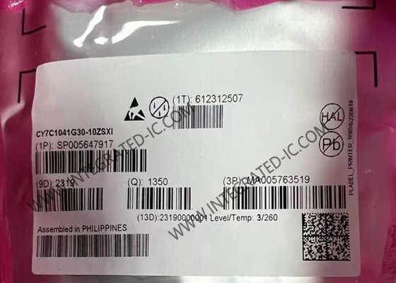 CY7C1041G30-10ZSXI Memory IC Chip ความสามารถสูง 4 Mbit FAST SRAM Memory ด้วยอินเตอร์เฟสขนาน