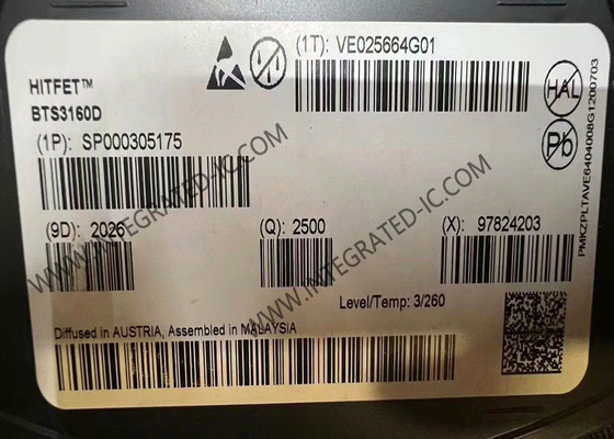 BTS3160D ชิปวงจรบูรณาการ 10Ω Smart Low-Side Power Switch IC TO-252-5