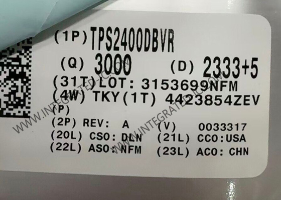 ชิปวงจรบูรณาการ TPS2400DBVR เครื่องควบคุมการป้องกันความแรงเกิน 5.5V พร้อมการป้องกันการเข้าระยะสั้น 100V