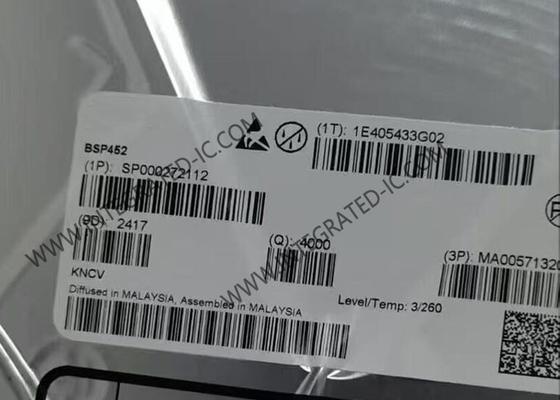 BSP452 ชิปวงจรบูรณาระบบสมาชิก สมาชิกสวิทช์พลังงานด้านสูง 700mA Power Switch IC