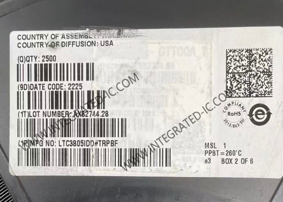 LTC3805IDD ชิปวงจรบูรณาการ ปรับความถี่ปัจจุบันโหมด Flyback DC/DC Controller