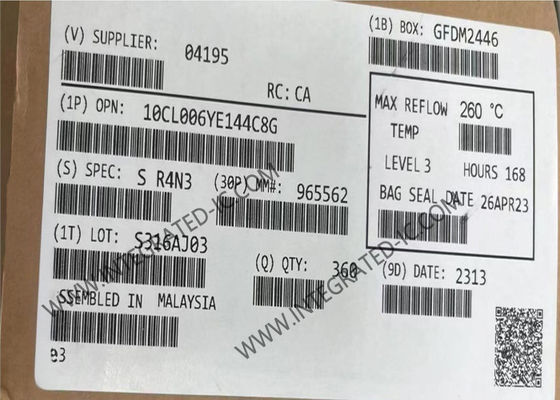 Field Programmable Gate Array 10CL006YE144C8G 504Kbit สนามโปรแกรม Gate Array IC