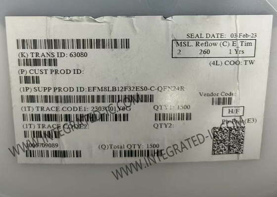 EFM8LB12F32ES0-C-QFN24R ไมโครคอนโทรลเลอร์ MCU 8-bit 72MHz 32KB แฟลชไมโครคอนโทรลเลอร์ IC 24-QFN Package