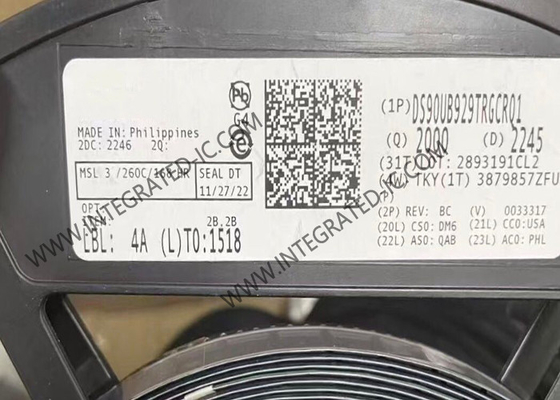 DS90UB929TRGCRQ1 ชิปวงจรบูรณาการ 5.95Gbps FPD Link III Bridge Serializer VQFN64