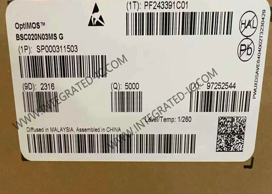 BSC020N03MSG ชิปวงจรบูรณาการ 30V OptiMOS N-Channel Power MOSFET ทรานซิสเตอร์