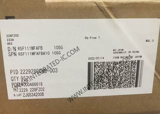 R5F111MFAFB ไมโครคอนโทรลเลอร์ MCU RL78/L1C ไมโครคอนโทรลเลอร์ IC 24MHz 16Bit MCU LQFP80