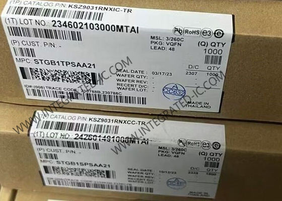 อีเทอร์เน็ต IC KSZ9031RNXIC Gigabit Ethernet Transceiver ด้วยอินเตอร์เฟซ RGMII QFN-48
