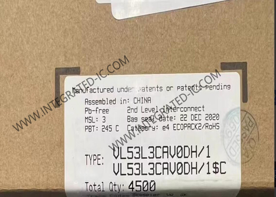 VL53L3CAV0DH/1 เซนเซอร์ IC ระยะเวลาการบิน เซนเซอร์ที่มีการตรวจจับเป้าหมายหลายตัว LGA12