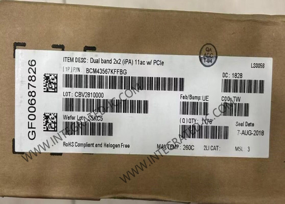 BCM43567KFFBG โมดูลสื่อสารไร้สาย 802.11ac แอดป์เตอร์เครือข่ายไร้สาย