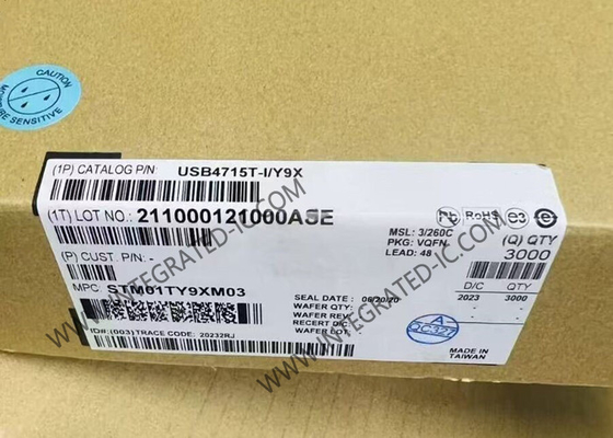 ชิปวงจรบูรณาการ USB4715T-I/Y9X USB 2.0 Hi-Speed Hub Controller พร้อม FlexConnect บนทุกพอร์ต