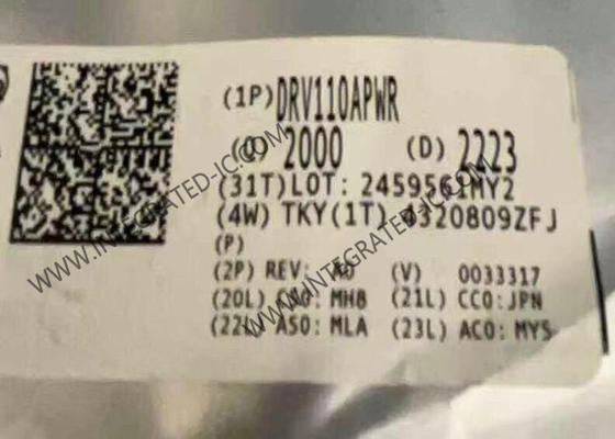 DRV110APWR ชิปวงจรบูรณาการ ชิปรีเล่ช่องเดียว หมุนด้านล่างที่มีการควบคุมกระแสไฟฟ้าบูรณาการ