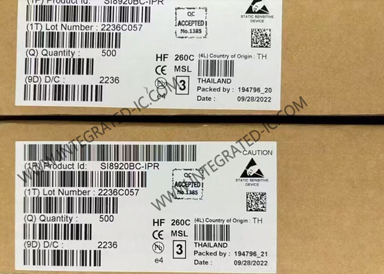 SI8920BC-IPR ชิปวงจรบูรณาการแยกตัวขยายสําหรับการวัดการขยายกระแสปัจจุบัน