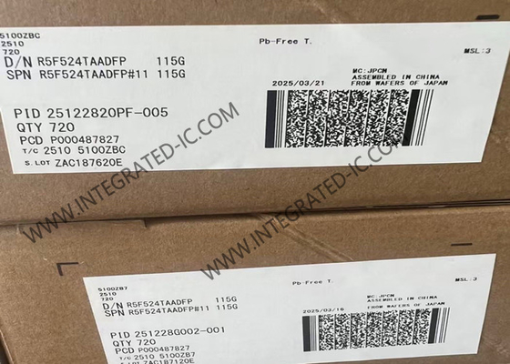 R5F524TAADFP ไมโครคอนโทรลเลอร์ MCU ไมโครคอนโทรลเลอร์ 32 บิต พร้อมกับ FPU บนชิป สามารถขับเคลื่อนมอเตอร์สองเครื่องพร้อมกัน